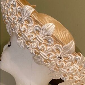 Gorgeous Fleur de Lis Dress/Church Hat by Mysha